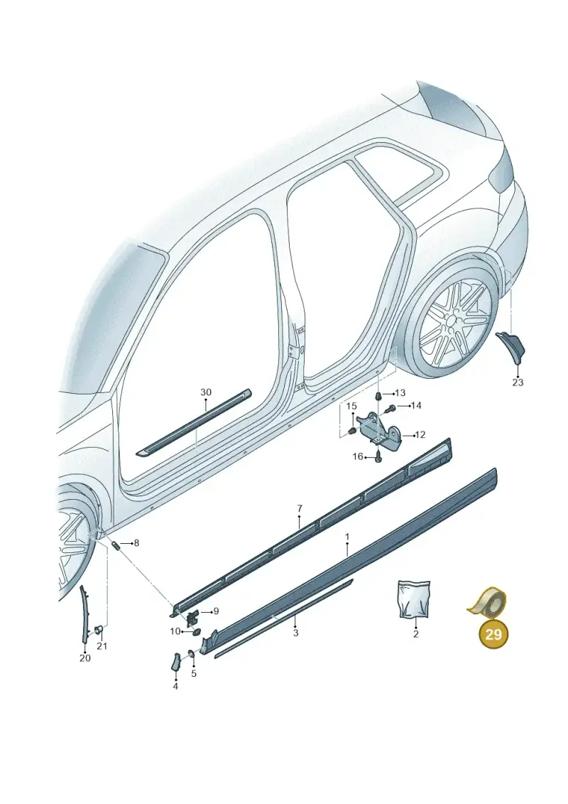 D438515A1 — Audi RS3 Limousine (2017-2020) diagram 853853000, position 29