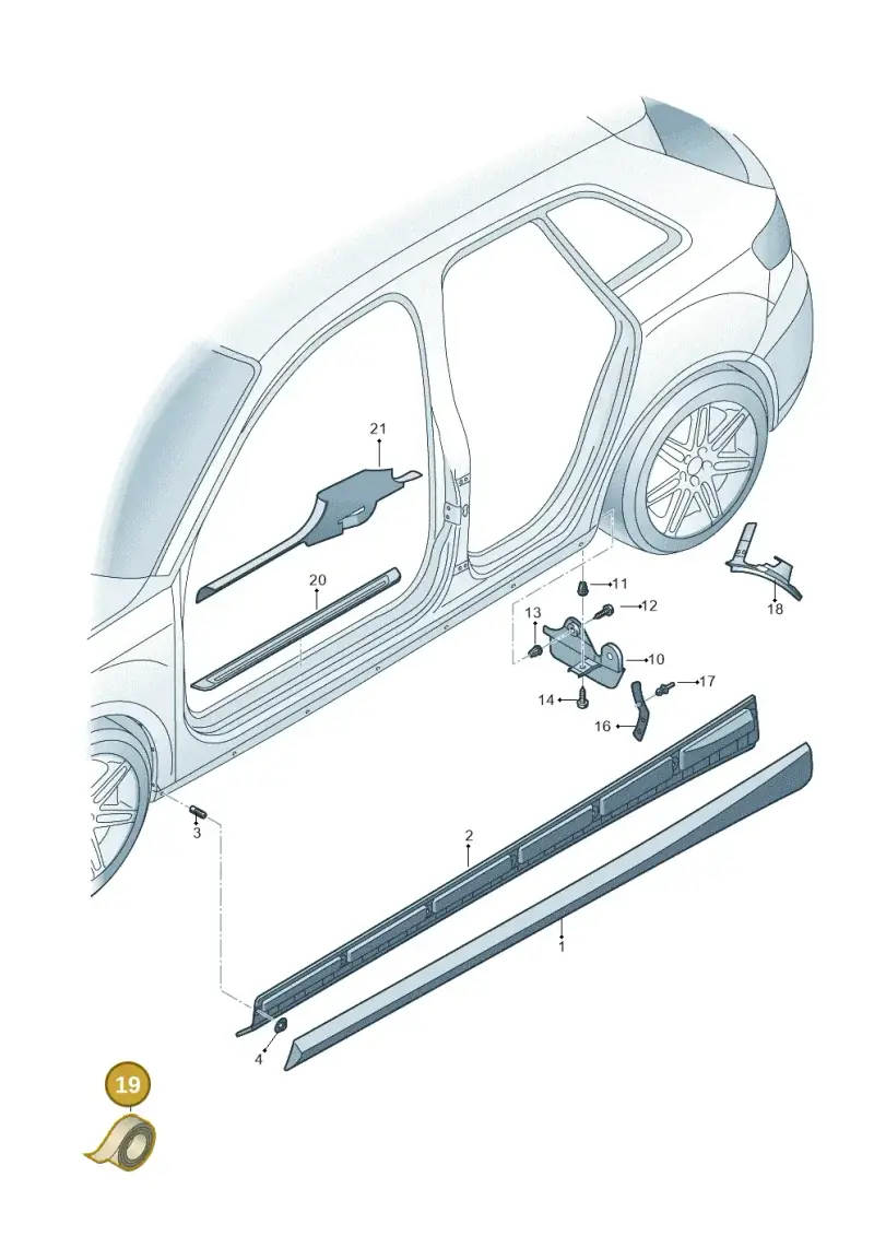 D438515A1 — Audi RS3 Limousine (2017-2020) diagram 853853050, position 19