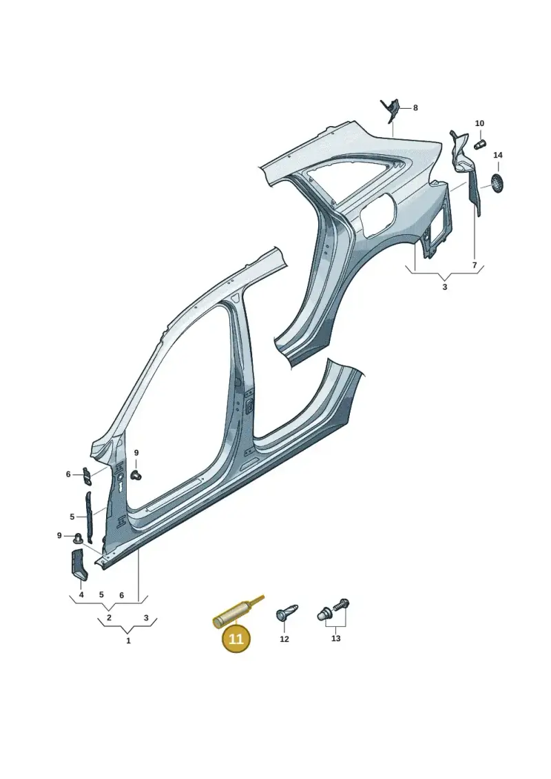 D506KD1A4 — Audi A5 Avant 2.0 (2024-) diagram 8wk809050, position 11