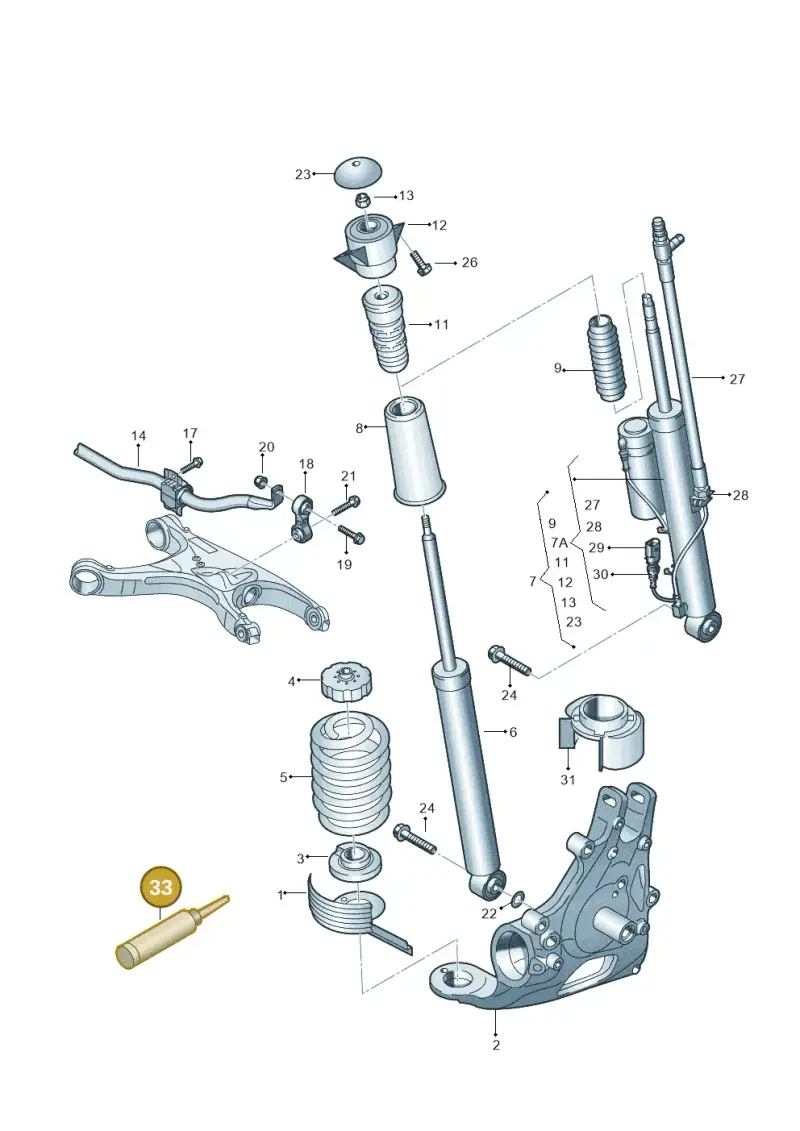 DA001730A2 — Audi RS6 Avant (2013-2018) diagram 695511000, position 33