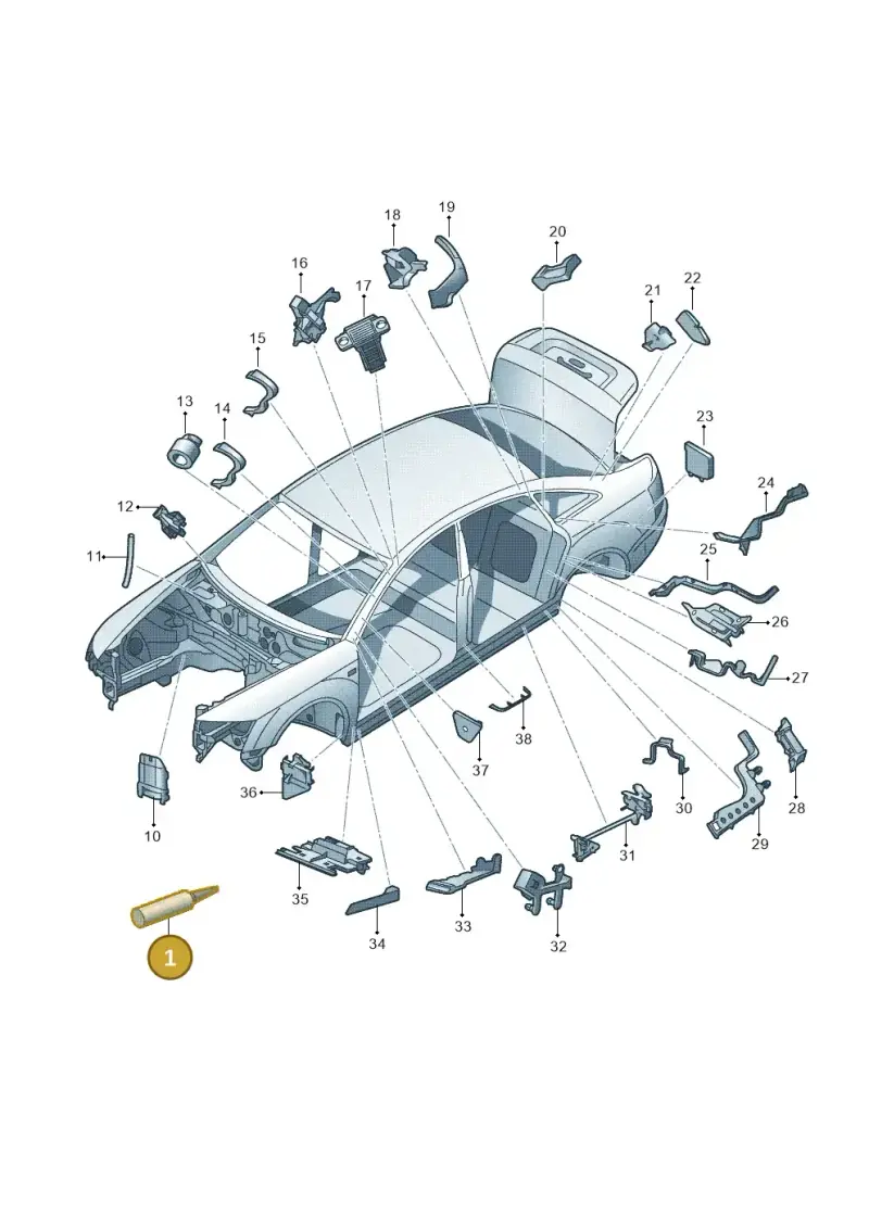 DA180A00A2 — Audi A4                08> (2007-) diagram 448800900, position 1