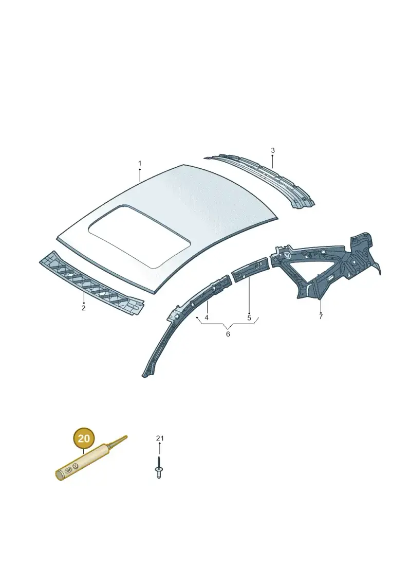 DA180A00A2 — Audi A6/S6/Avant/qu.   05> (2004-) diagram 448817000, position 20
