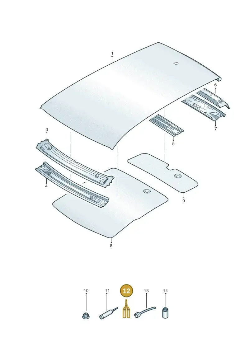 DA180A00A2 — Audi E-tron (2020-2023) diagram 586817000, position 12