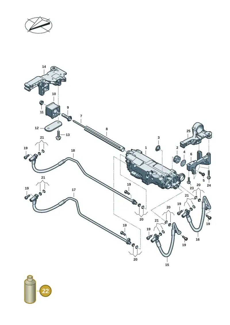 G004000M2 — Audi RS e-tron GT (2020-2020) diagram 4j1411020, position 22