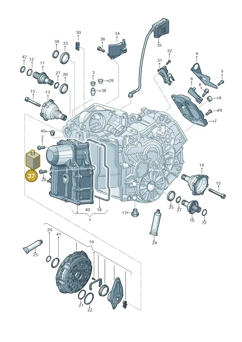 G004000M2 — Audi A1 sportback 1.0 (2018-) diagram 592321500, position 37