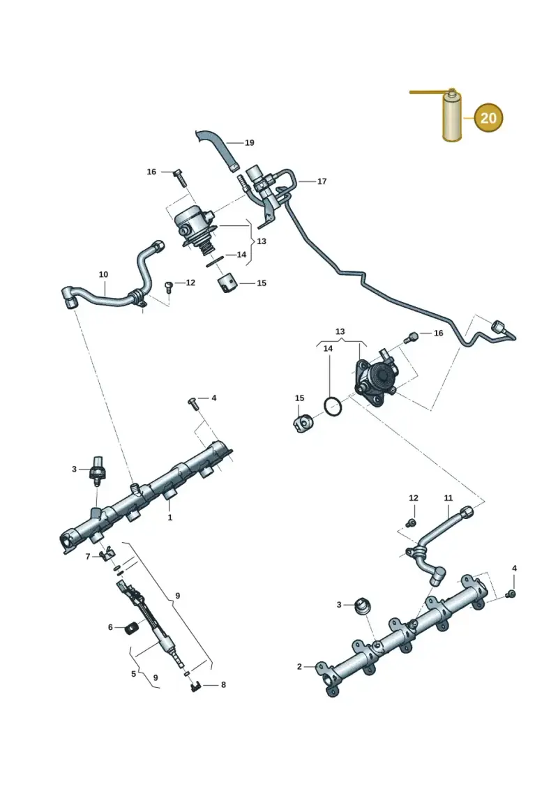G052132A2 — Audi RS6 Avant (2019-) diagram 537133088, position 20