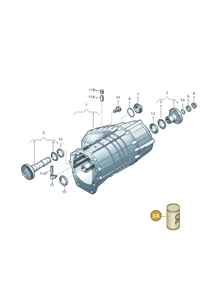 G052162A2 — Audi Q7 qu. 3.0 TDI (2009-2015) diagram 493341100, position 1A