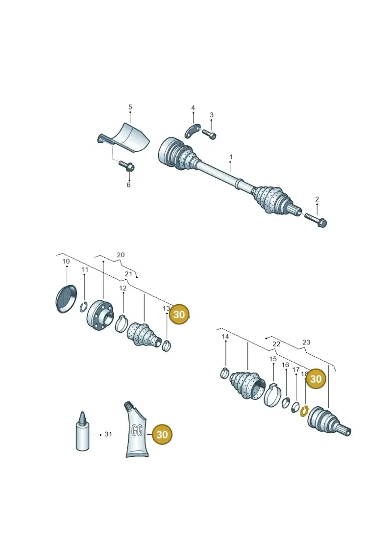 G052181A3 — Audi A3 Cab. 1.4 (2013-2016) diagram 459407340, position 30