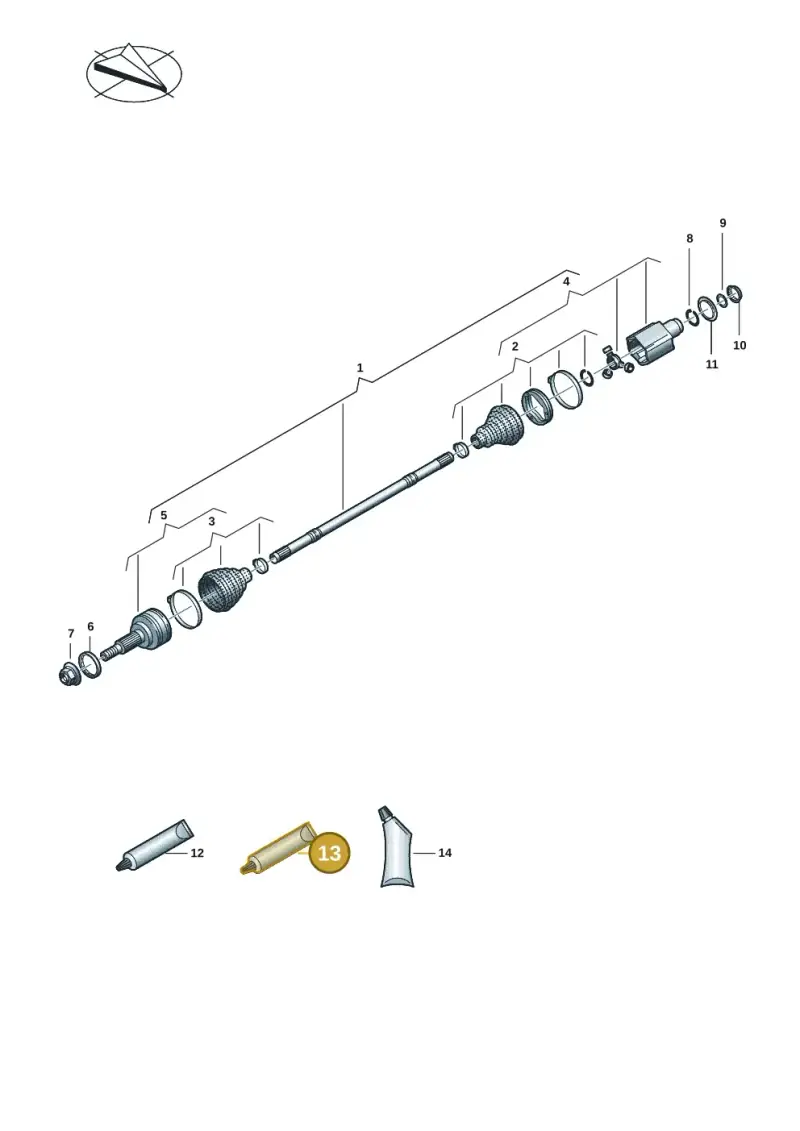 G052186A2 — Audi RS e-tron GT (2020-2020) diagram 4j1407050, position 13