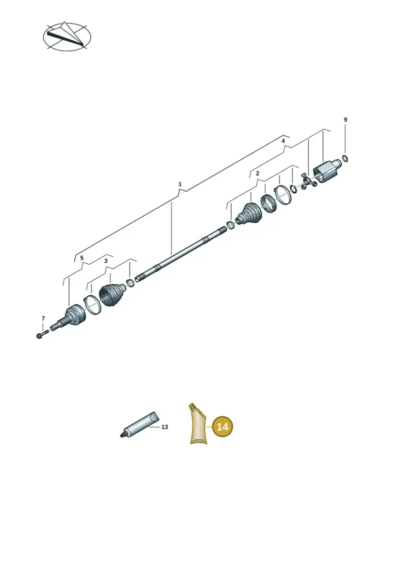 G052528A2 — Audi Q6 e-tron (2023-) diagram f5s407050, position 14