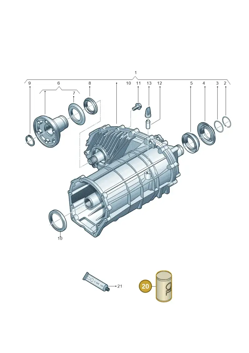 G052536A2 — Audi Q7 qu. 3.0 TDI (2009-2015) diagram 675341120, position 20