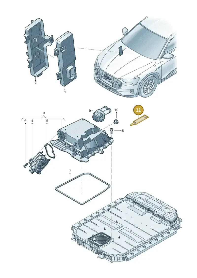 G052567A2 — Audi Q8 e-tron (2018-2020) diagram 586915600, position 11