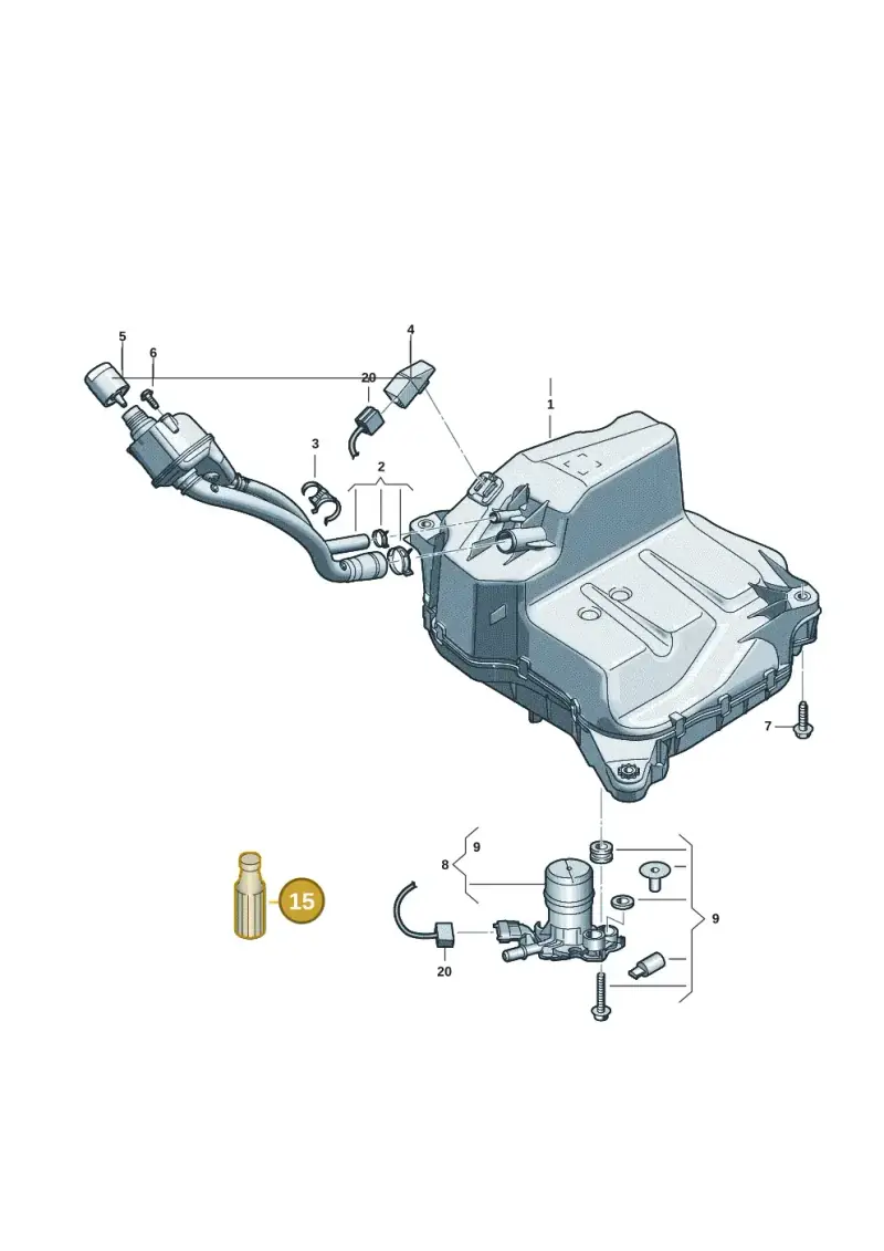 G052910A2 — Audi A5 Limo 2.0 (2024-) diagram 8wh201400, position 15