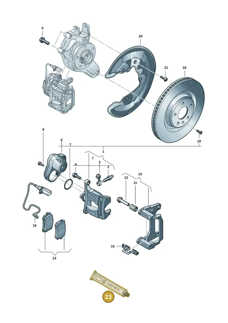 G055150A1 — Audi Q6 e-tron (2023-) diagram f5s615060, position 23