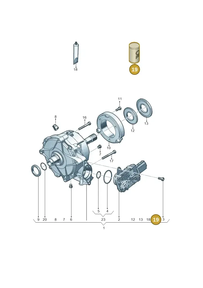 G055515A2 — Audi A4 2.0 (2015-2019) diagram 849409030, position 19