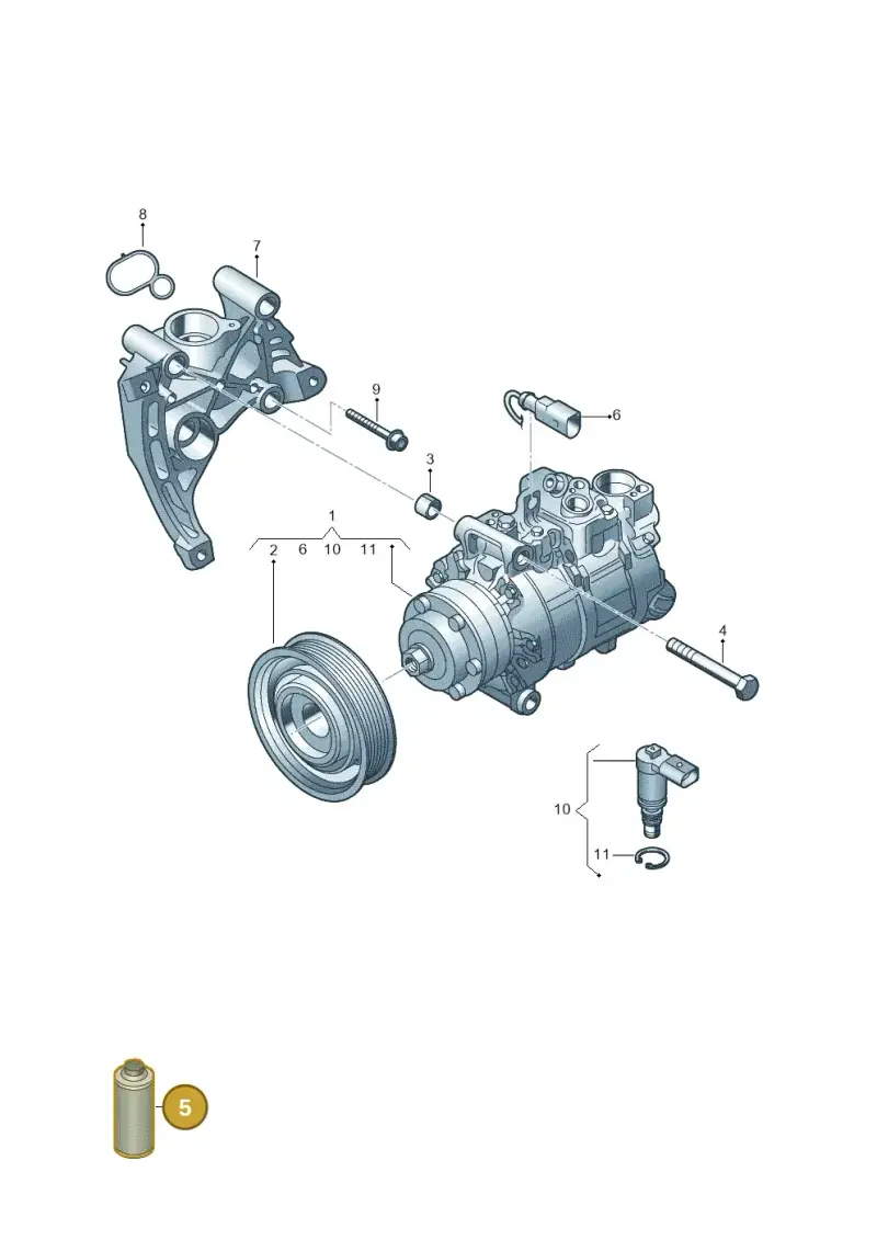 G055535M2 — Audi Q8 Quattro 3,0 (2018-) diagram 788260100, position 5