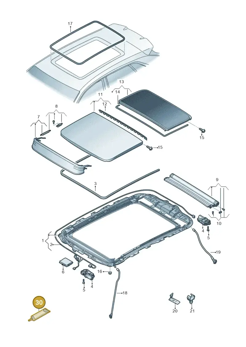 G060567A2 — Audi Q4 Sportback (2021-2022) diagram 89a877000, position 30