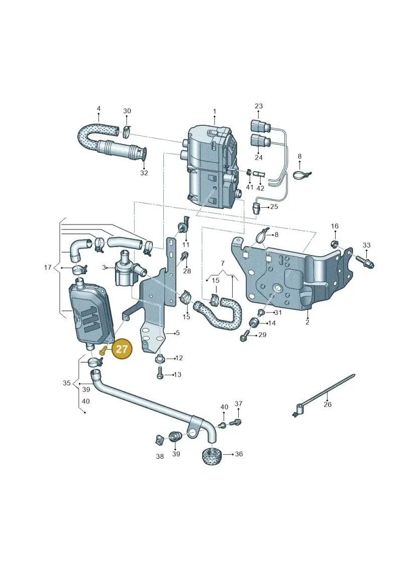 N01021226 — Audi Q5 (2016-2020) diagram 896261000, position 27