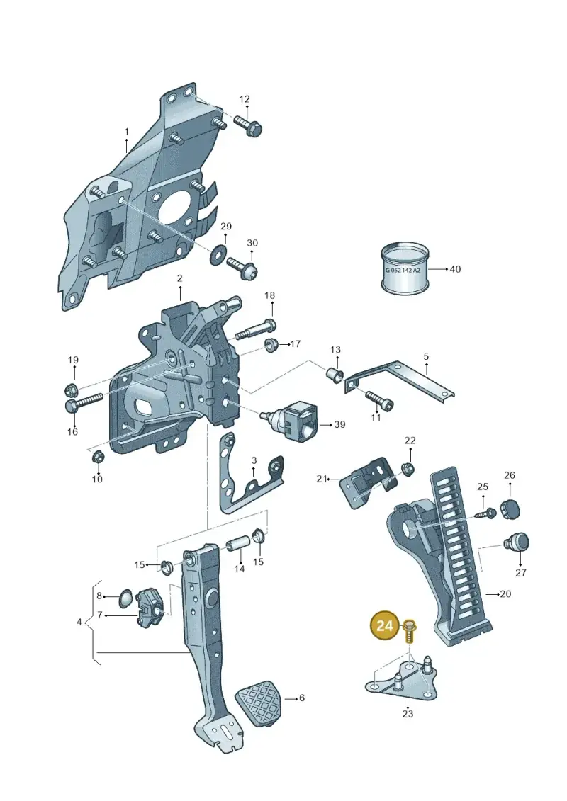 N01029315 — Audi R8 qu. 5.2 (2012-2015) diagram 618721600, position 24