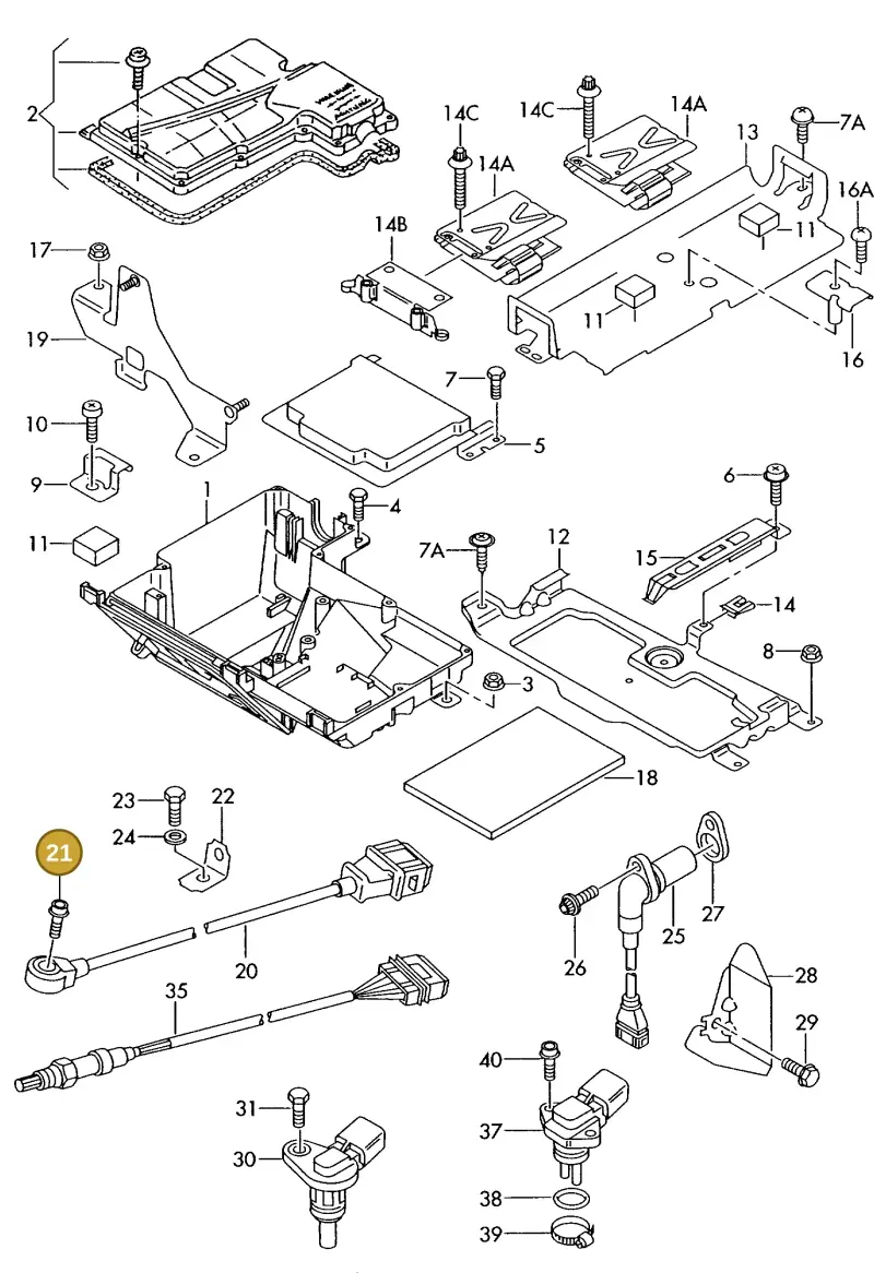 N0103324 — Audi A8 quattro (1999-2002) diagram 255906000, position 21