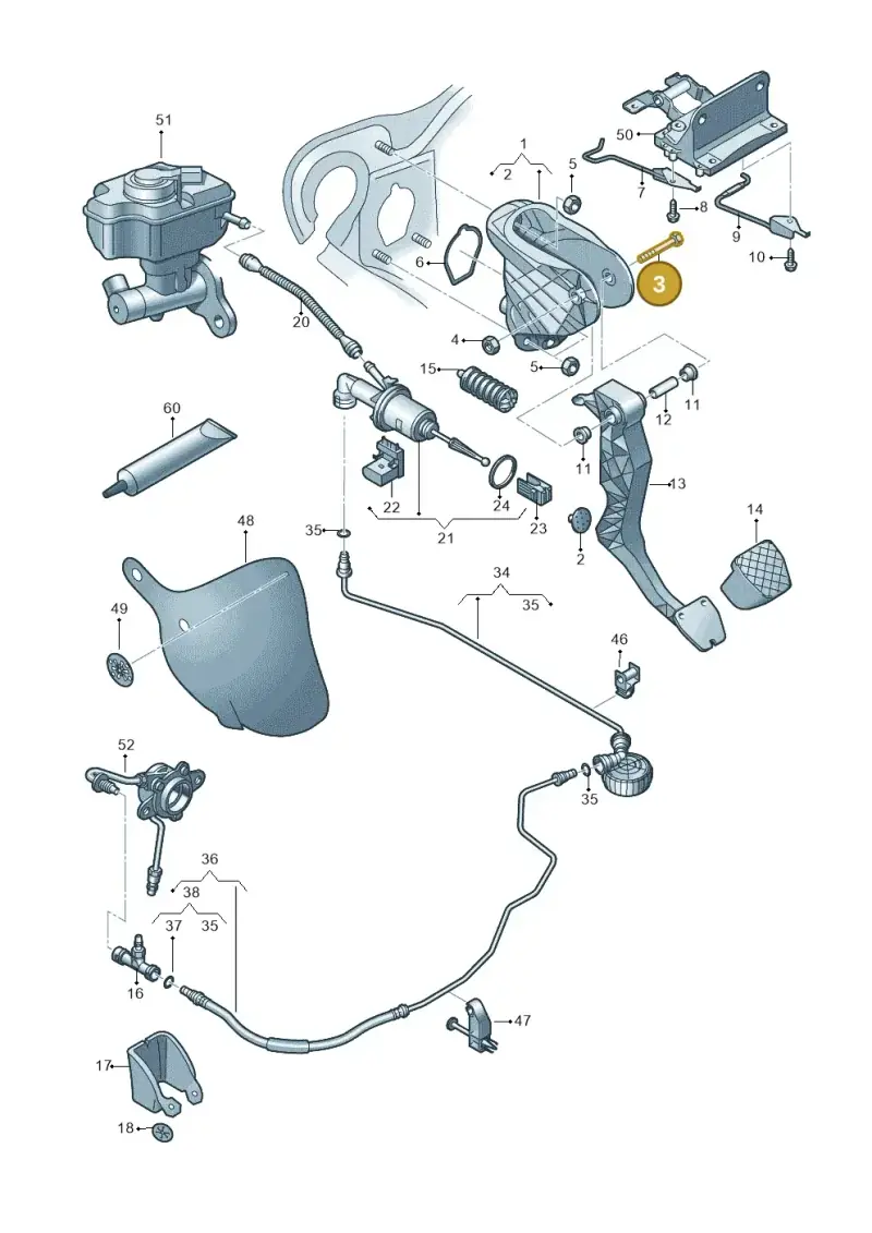 N01037013 — Audi Q3 2.0 TDI (2014-2019) diagram 855721300, position 3