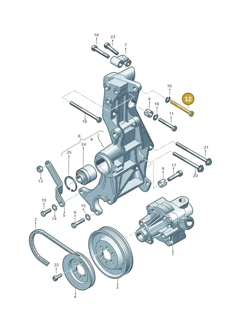N0103705 — Audi A4/Avant (1999-2001) diagram 156145800, position 12
