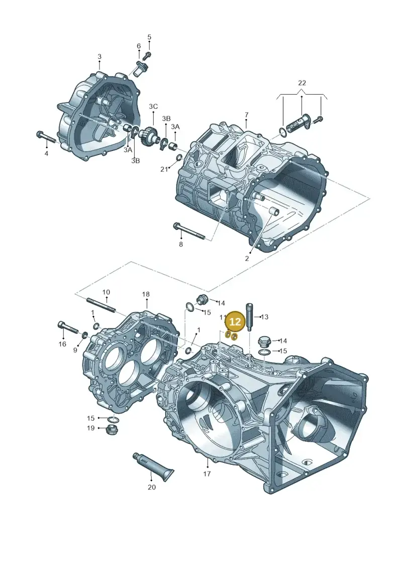 N01100845 — Audi R8 qu. 5.2 (2012-2015) diagram 618301750, position 12