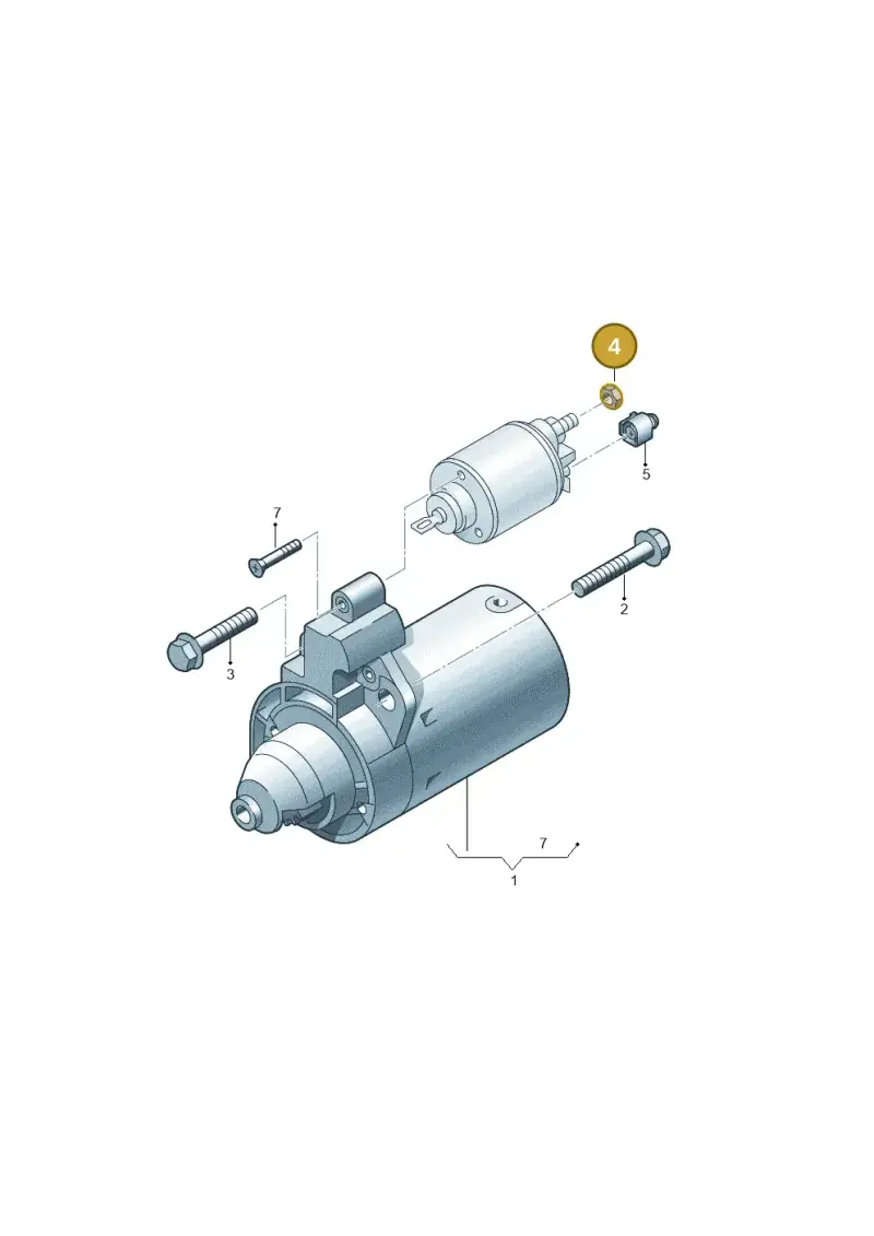 N01100845 — Audi A3 Sportback (2016-2020) diagram 771911300, position 4