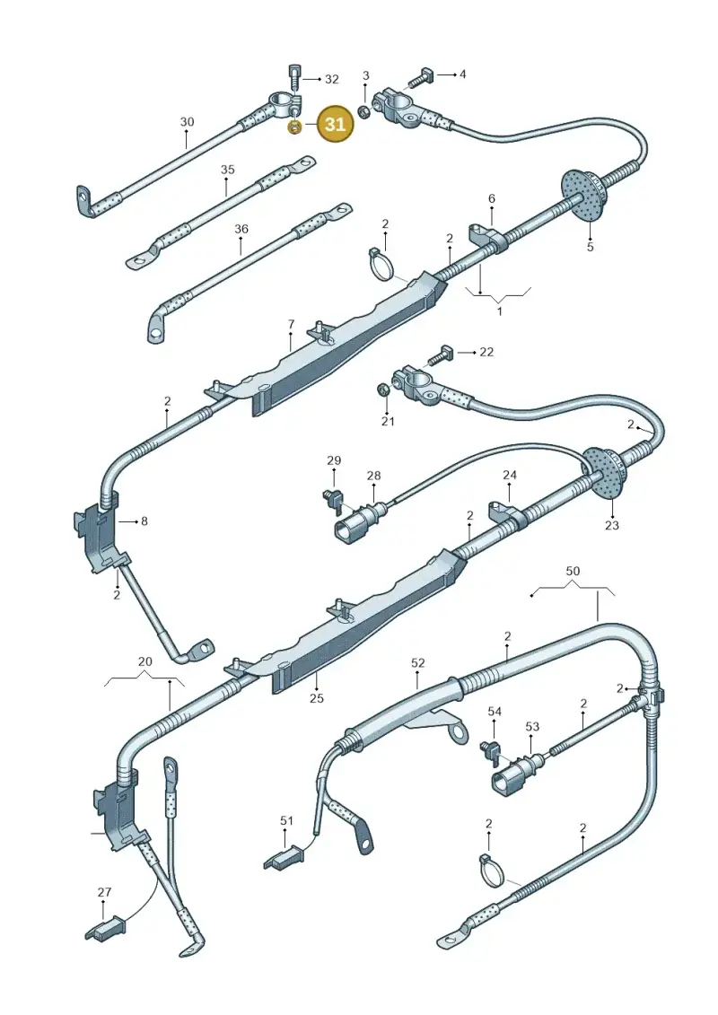 N01111610 — Audi RS4 Cabrio qu.    08> (2007-) diagram 249971650, position 31