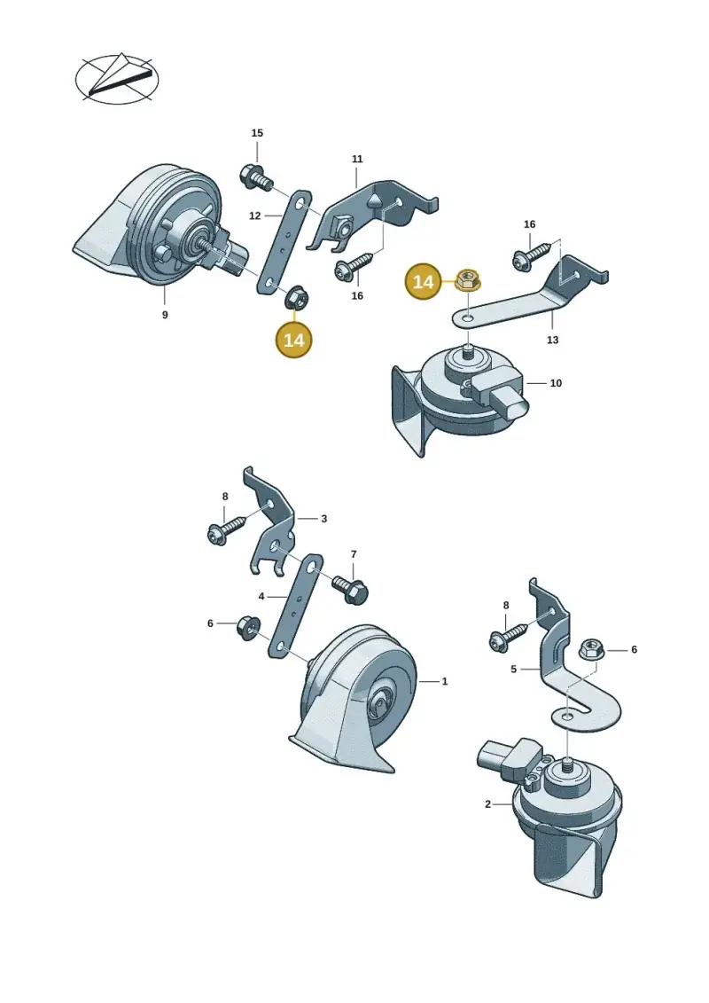 N01111818 — Audi Q6 e-tron (2023-) diagram f5s951000, position 14