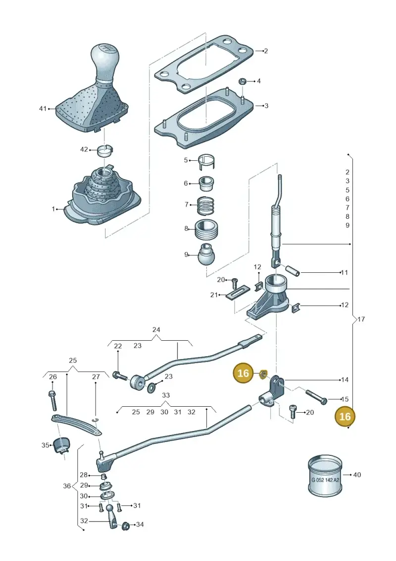 N01118312 — Audi Q5 (2016-2020) diagram 849711400, position 16