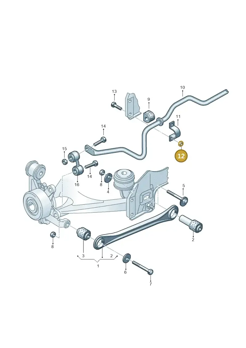 N0111849 — Audi RS6 qu. (2003-2004) diagram 195501200, position 12