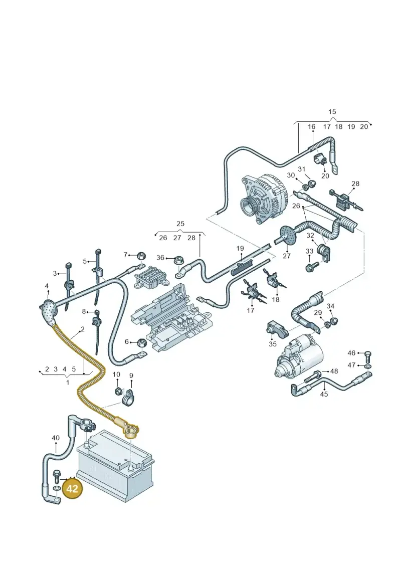 N01152527 — Audi R8 qu. 5.2 (2012-2015) diagram 618972000, position 42