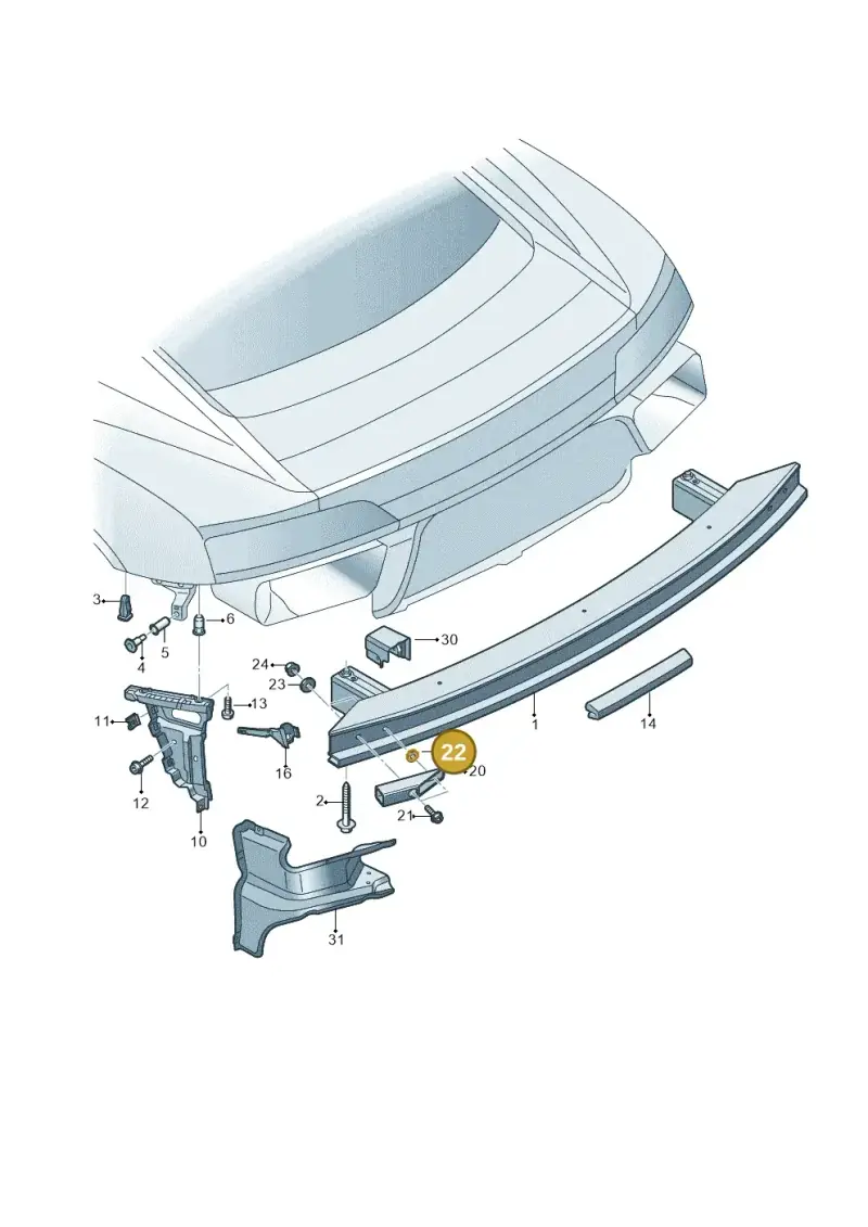 N01152527 — Audi R8 Spyder (2015-2024) diagram 872807500, position 22