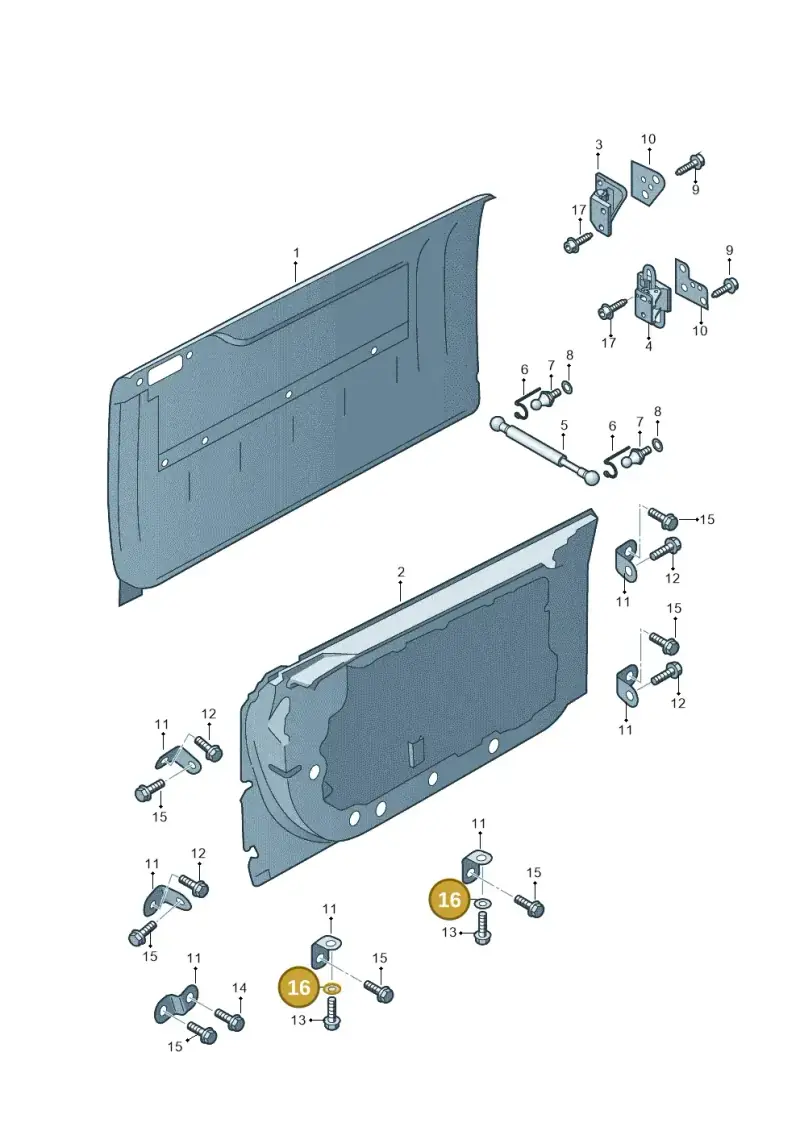 N01152528 — Audi A8/S8/qu. lang    08> (2007-) diagram 291831000, position 16