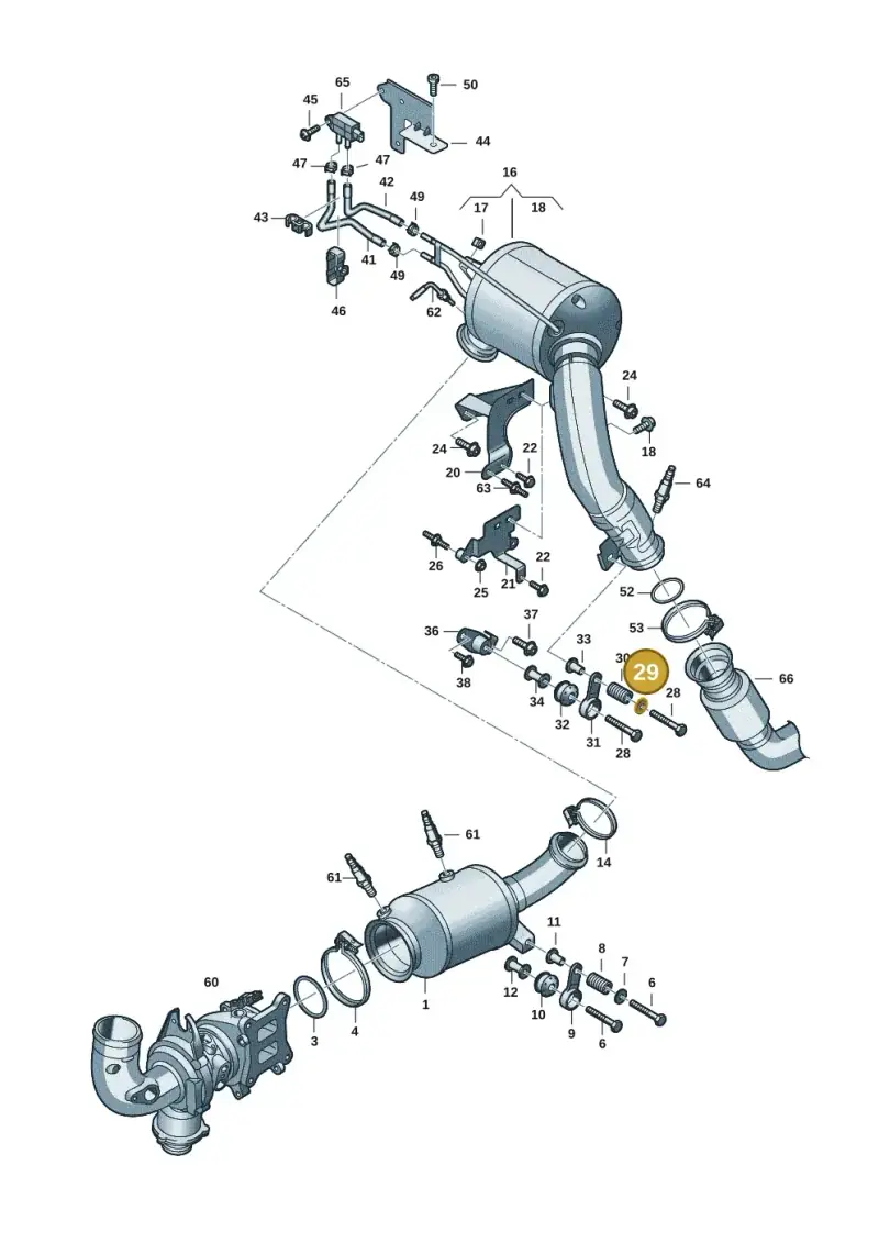 N01167026 — Audi A5 Limo 2.0 (2024-) diagram 8wk253340, position 29