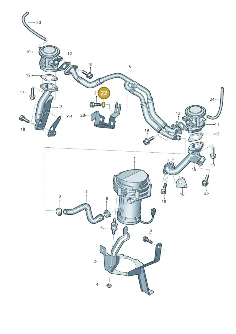N0116735 — Audi RS6 qu. (2003-2004) diagram 290131400, position 22