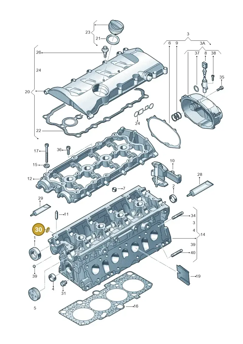 N0119017 — Audi A1 Sportback (2010-2015) diagram 412103450, position 30