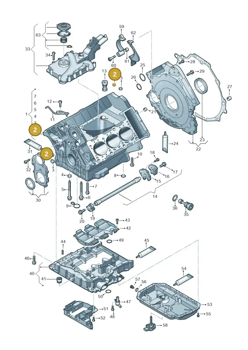 N01190310 — Audi Q5 qu. 2.0 TDI (2012-2017) diagram 675103330, position 2