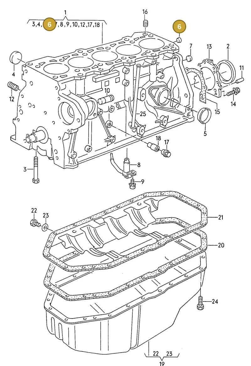 N0119033 — Audi 100/Wagon         94 (1993-1994) diagram 118103280, position 6