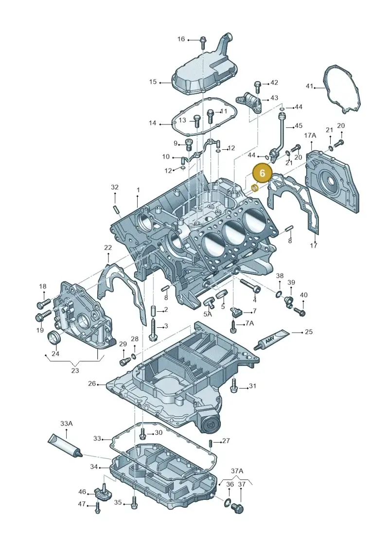 N0119033 — Audi A8 quattro (1999-2002) diagram 260103310, position 6