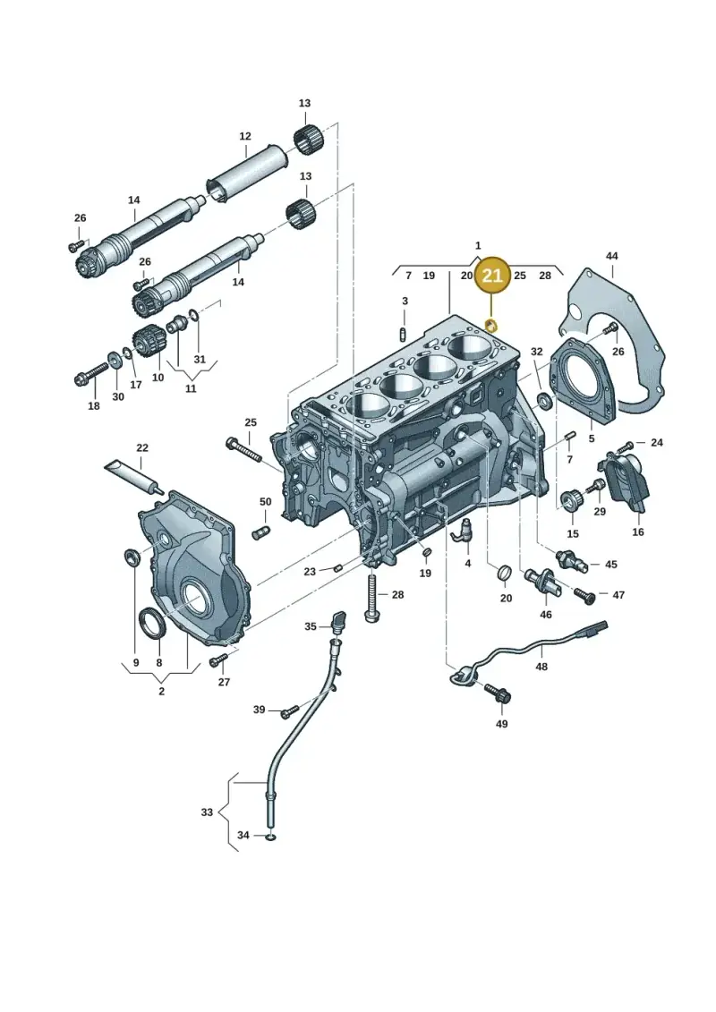 N0119078 — Audi A3 Sportback (2019-2021) diagram 848103121, position 21