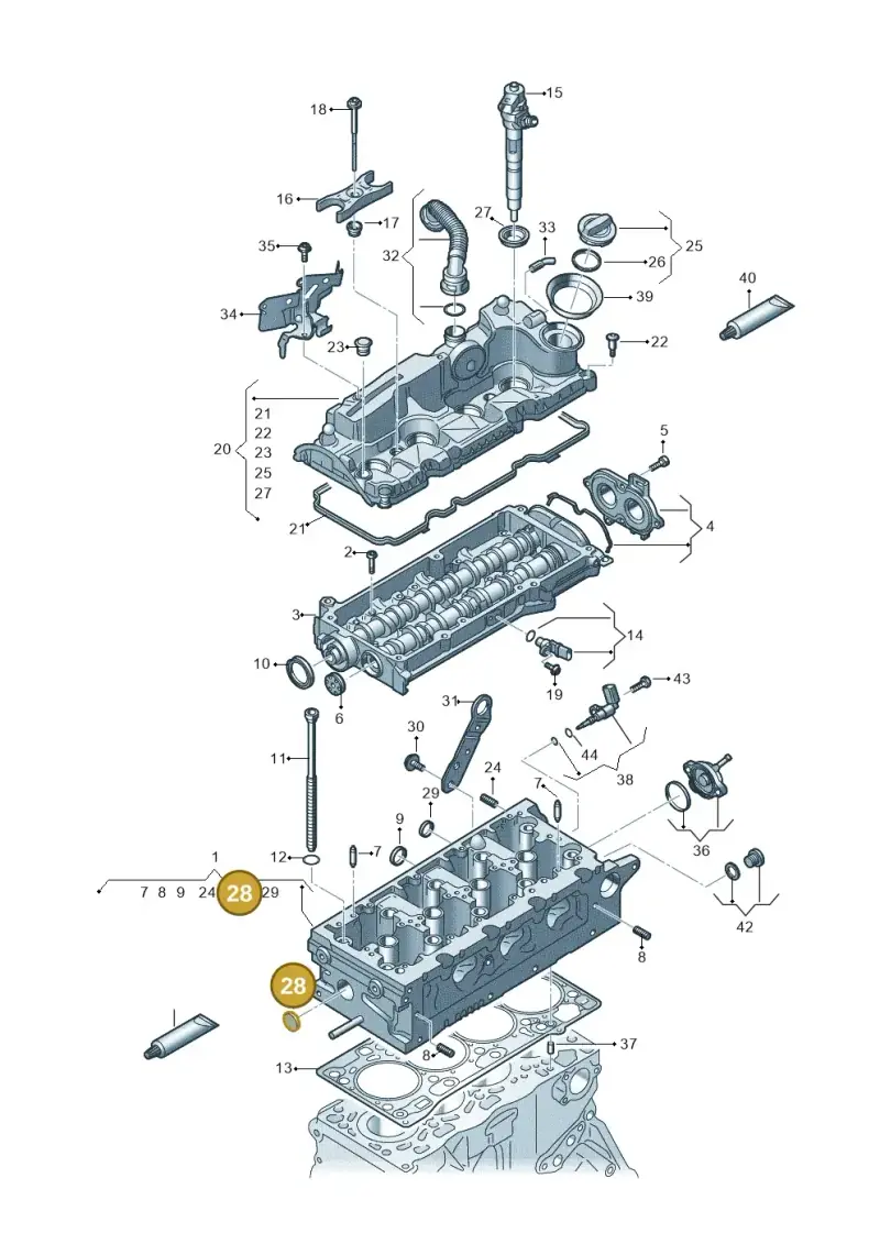 N0119085 — Audi TTS Coupe 2.0 (2014-2023) diagram 745103650, position 28