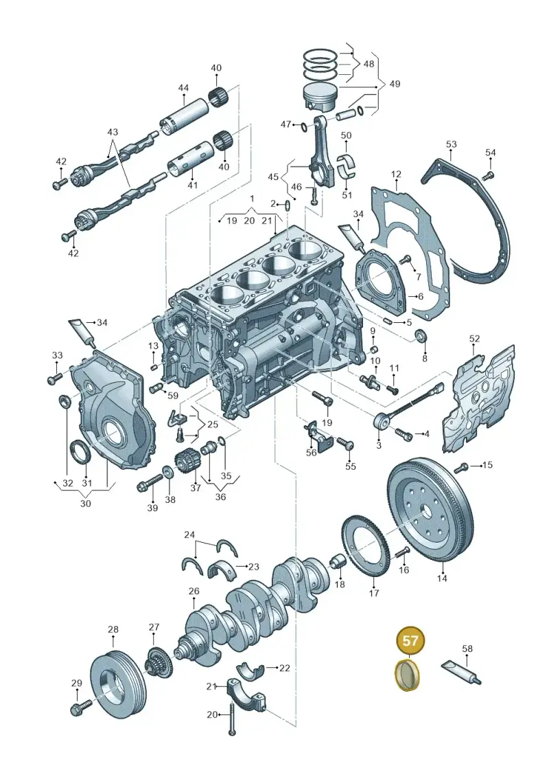 N0119104 — Audi A3 Sportback (2019-2021) diagram 596103014, position 57