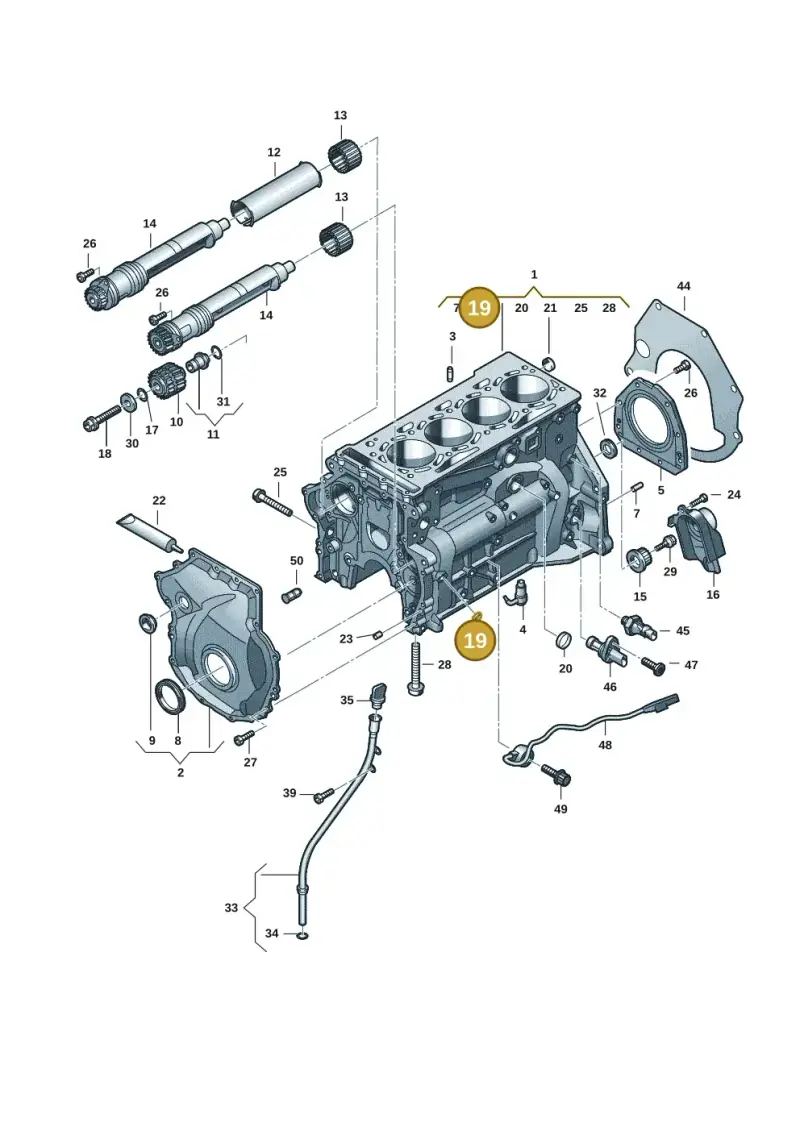 N0119104 — Audi A7 Sportback (2018-) diagram 848103121, position 19