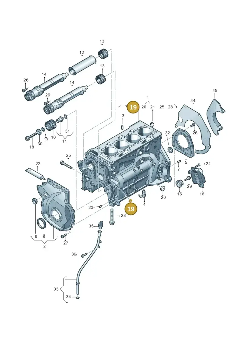 N0119194 — Audi A3 Sportback (2016-2020) diagram 725103050, position 19