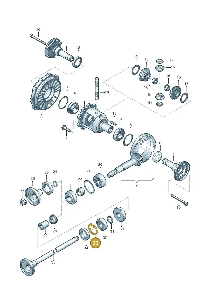 N0123191 — Audi RS4 AV. QU. (2000-2001) diagram 195525300, position 33