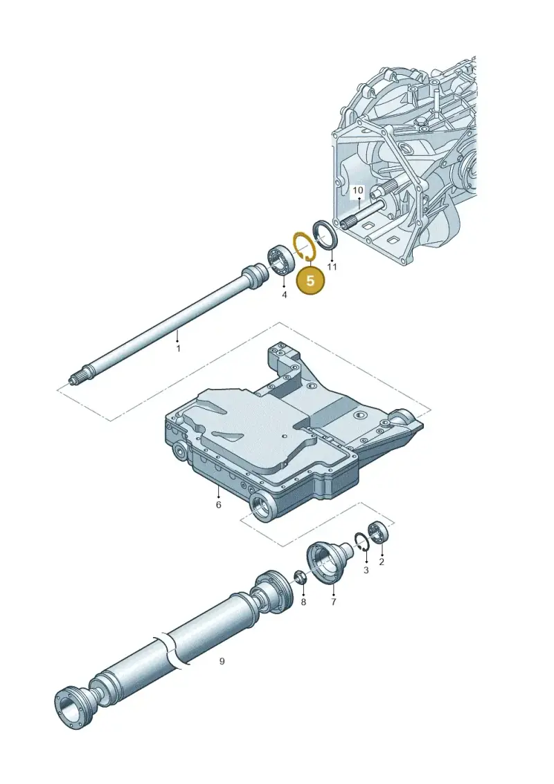 N0123191 — Audi R8 qu. 5.2 (2012-2015) diagram 752311100, position 5