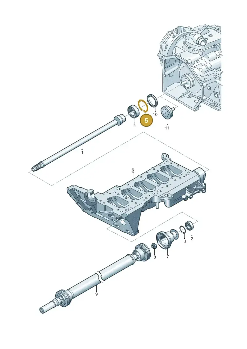 N0123191 — Audi R8 Spyder (2015-2024) diagram 872311100, position 5