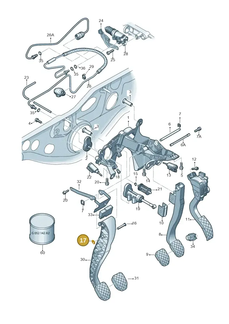 N0123276 — Audi A6 2.7 TDI (2008-2011) diagram 448721250, position 17
